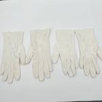 VTG Lot Of 2 Embroidered Dress Gloves Classy Retro Cosplay Costume Old Money Photo 4