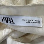 ZARA Cream Striped Sleeveless V Neck Knot Cami Sheath Tunic Top Dress Size S Photo 6