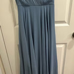 Lulus  Dusty Blue Bridesmaid Dress XS  Photo 0