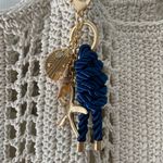 crochet tote with bag charm White Photo 1