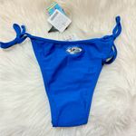 GAROTA DE PRAIA Brazilian High Leg Bikini Bottom Blue Photo 4