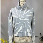 525 America Turtleneck Dolman Sleeves Sweatshirt Gray White M Size M Photo 1
