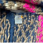 Saks 5th Avenue Saks Fifth Avenue Pink and Brown Knit Infinity Scarf Photo 2