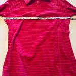 Columbia  Womens Size Large Pink Orange Stripe Quarter Zip Fleece Pullover Jacket Photo 6