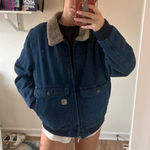 Carhartt  Sherpa Lined Denim Jacket Photo 0