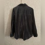 Wall Flower women's 1X long sleeve gray button down top Photo 5