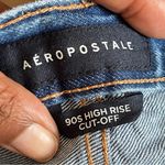 Aeropostale  | 90s Button Fly High Rise Cut-off Blue Denim Shorts Sz 6 Photo 4