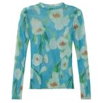 Floral print mesh tops Size M Photo 0