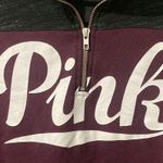PINK - Victoria's Secret Pink Victoria’s Secret Women’s Size Small Sweatshirt Maroon/Dark Heather Accent Photo 4