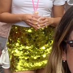 SheIn Green sequin mini skirt Photo 1