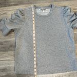 Walter Baker  grey knit ruched puff ruffle sleeve top womens size medium E9 Photo 5