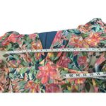 Takara Maxi Dress Juniors 3 Pink Blue Floral Polyester Button Front Tie Back Size undefined Photo 5