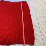 Genesis vintage cherry red midi sweater skirt. Size M Photo 8