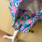 Lilly Pulitzer  Lana Skort Romper Dress Maldives Green Turtle Wave Size Large Photo 5