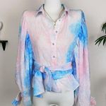 Elliatt  Spectre Top in Pink and Blue Multi Photo 0
