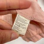 Free People  Peach Button Down Long Sleeve Babydoll Mini Dress Oversized S Photo 6