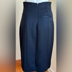 Magaschoni Henri Bendel Midi Skirt 100 % Wool Zipper & 1 Pocket In Back … Photo 6