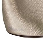 Dooney & Bourke DOONEY BOURKE Vintage Cream and Brown Leather Trim Bucket Bag Photo 14