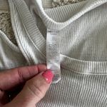 Alo Yoga  Ribbed Peak Cut Out Tank Top Women's Small White Athleisure Gym Photo 4