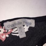 Charlotte Russe  black floral tank with fun trim Photo 3