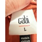 CAbi Hangout Tee Size L Style 4190 Orange Gray Stripes Preppy Y2K Retro Casual Photo 3