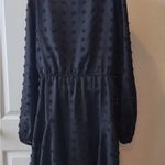 KIRUNDO Women’s Dress Long Sleeves V Neck Flowy Mini Dress Swiss Dot XL. Photo 4