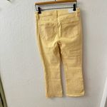 Paige  Butter Yellow Claudine Ankle Flare Denim Jeans Size 30 Photo 8