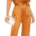 Joie  Tau Animal Print Jumpsuit in Copper Photo 0