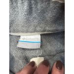 Columbia Women's Gray White Fleece Pullover Snap Neck Sweatshirt Size L Photo 4