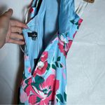 Lulus NWT Charming Celebrations Light Blue Floral Halter Midi Dress Size XS Photo 6