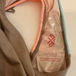 PilyQ  Farrah Sandstone‎ Colorblock Stripe Halter One Piece Swimsuit Photo 4