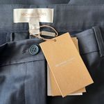 Michael Kors Collection Stretch Cotton Twill Sam Pants in Midnight, NWT, Size 14 Blue Photo 7