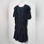 Love Shack Fancy  Natasha Black Swiss Dot Eyelet Cotton Mini Dress Size XL Photo 7