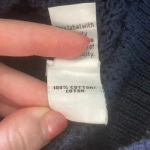 Diane Von Furstenberg  navy blue sweater in size small Photo 4