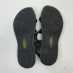 Keen  Size 6 Sandals Drum Alman Black Leather Ankle Strap Toe Post Shoes Woman’s Photo 10