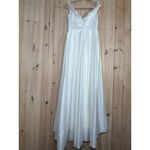 Lulus NWT Extraordinary Vow White Off-the-Shoulder Maxi Dress with Pockets Sz M Photo 4