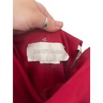 David's Bridal  Red Floral Sleeveless Tiered Beaded‎ Dress Photo 3