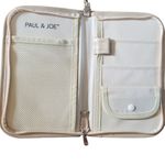 Paul Joe Limited Edition Purse Wristlet Travel Handbag Pink Floral Beige 6"x4" Photo 1