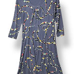 Boden Women's Dress US 10R Fit & Flare Jersey Knit Abstract Print Mod Retro Chic Blue Size 10 Photo 0