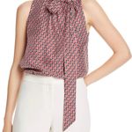 Joie  Pascale Tie-Neck Silk Top Photo 0