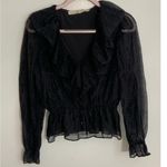 Marie Oliver ‎ Peplum Vneck Lace Top size small Photo 0