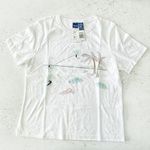 Basic Editions  Vintage 90’s KMart Embroidery Beach White Tee Shirt Size L NWT Photo 0