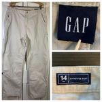 Gap Carpenter Pants Womens Size 14 Tall Baggy Wide Leg Utility Work Barn Farm Photo 1