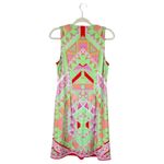 Hale Bob Jersey Tank Dress Cabana Green Pink Beaded Summer Pool Beach Medium Photo 1