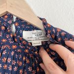 Trovata Bird Of Paradis Blue & Pink Floral Print Long Sleeve Silk Blouse Size M Size M Photo 6
