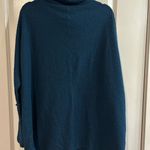 We The Free  Kitty Thermal Deep Blue Cowl Neck Sweater Photo 3