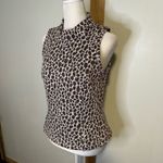 Anthropologie Akemi + Kin cream & maroon pattern sleeveless knit top size S Photo 2