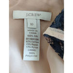 J.Crew Womens Blush & Black Lisette Lace Silk Shell Tank Top Career Size 10 Photo 8