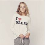 Chaser  Womens Cream Long Sleeve Crew Neck‎ Comfort Pullover Sweatshirt SZ M Photo 4