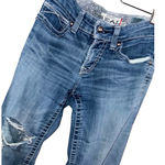 Ariat  Real Denim Womens Size 29R Blue Distressed Straight Leg Jeans Photo 0